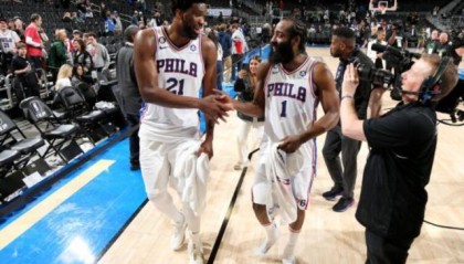 双巨头日益默契！哈登恩比德成就彼此：76人不好惹